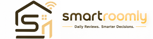 SmartRoomly logo with smart home icon and tagline “Daily Reviews. Smarter Decisions.”